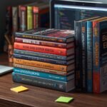 lucid origin a beautiful and detailed image of a collection of back end web development books 0