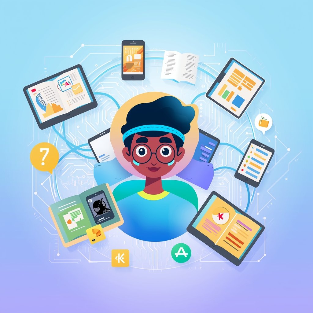 lucid origin a vibrant and modern illustration of a futuristic learning environment focusing 0